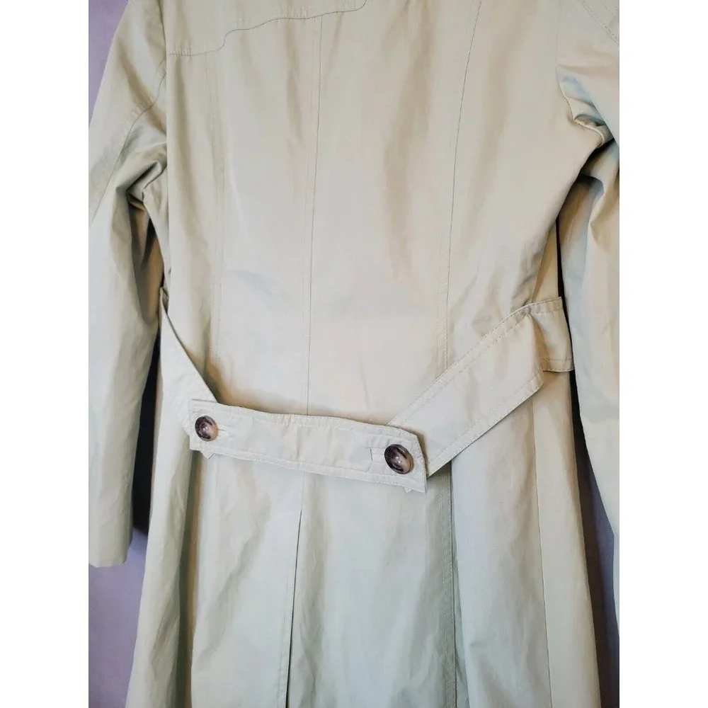 Michael Kors Trench Coat Womens Size L Mint Green GUC! - Picture 10 of 16